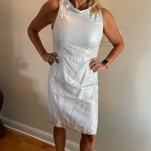 Silver Linen Blend Dress size 10